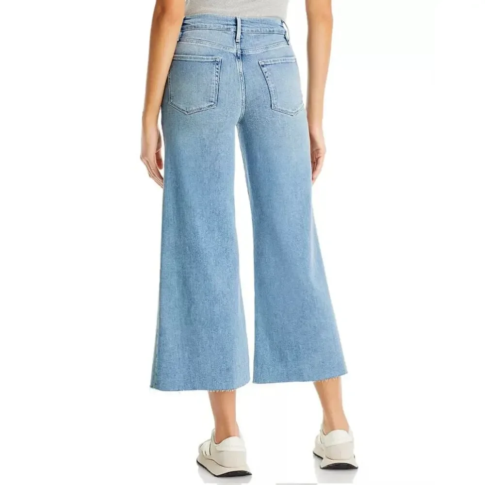 Frame Denim Women's Galeston Le Palazzo Crop Wide Leg Jeans Size 31 - Picture 2 of 10